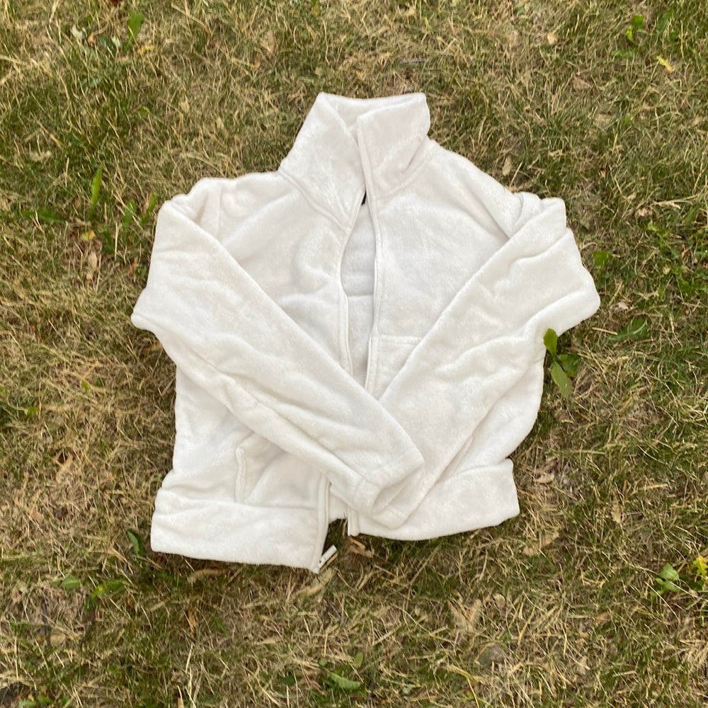 Champagne Zip up sweatshirt
